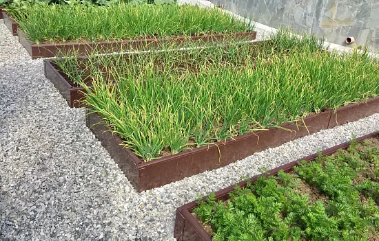 Грядка из ПВХ, коричневая, 0,22 * 2,0 * 0,7 м, уп