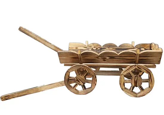 Садовая миниатюра "Тележка"