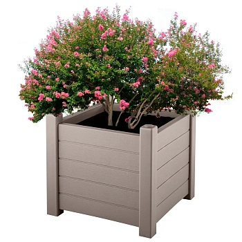 Кашпо Монро, 53 x 53 x 47 см, мокко