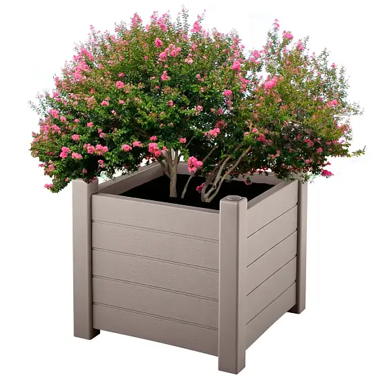 Кашпо Монро, 53 x 53 x 47 см, мокко