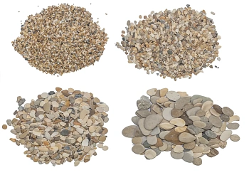 Галька с ракушкой каспия №2, 5-7 мм, ~30! кг 