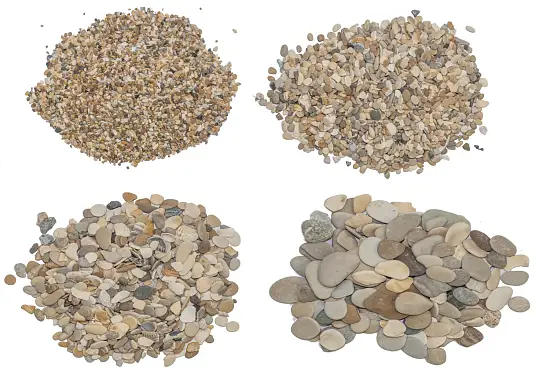 Галька с ракушкой каспия №2, 5-7 мм, ~30! кг 