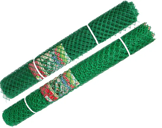 Заборная решетка, ячея 35*35 мм, 1,2 x 10 м, зеленый, рул