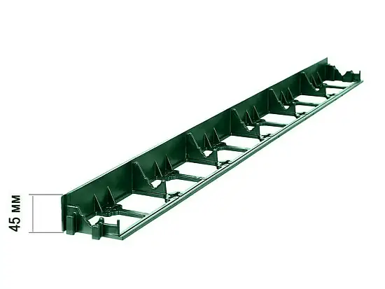 Бордюр секциями ГеоПластБорд, черный, 0,045 x 1 м, шт