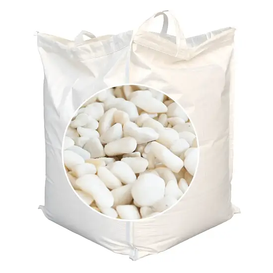 Мрамор белый Галтованный,  10-20 мм, 1000 кг, биг-бэг