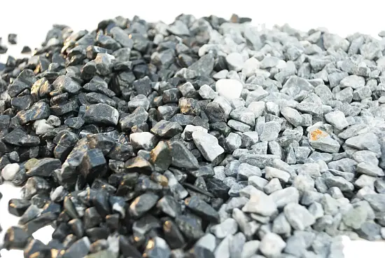 Мрамор черно-серый Галтованный,  10-20 мм, 10 кг