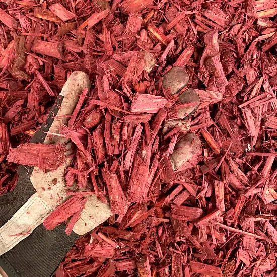 Щепа декоративная, бордовая, 60 л