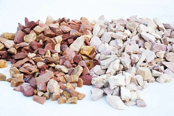 Каменная крошка Фельзит кремневый(желто-розовый), 5-20 мм, 10 кг