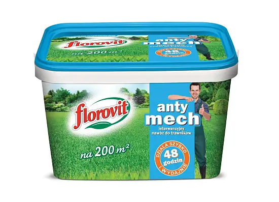 Florovit гранулированный для газонов антимох, ведро 4 кг