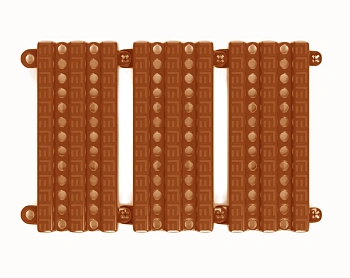 Садовая дорожка Еврогрядка, 1,5 x 0,2 м, терракот