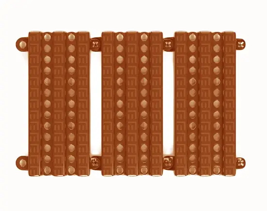 Садовая дорожка Еврогрядка, 1,5 x 0,2 м, терракот