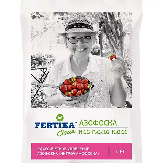 Фертика классическое Азофоска (N- 16%, P2О5-16%, K2O-16%), 1 кг