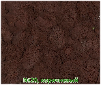 Мох стабилизированный №20 коричневый, 30*40 см, пак