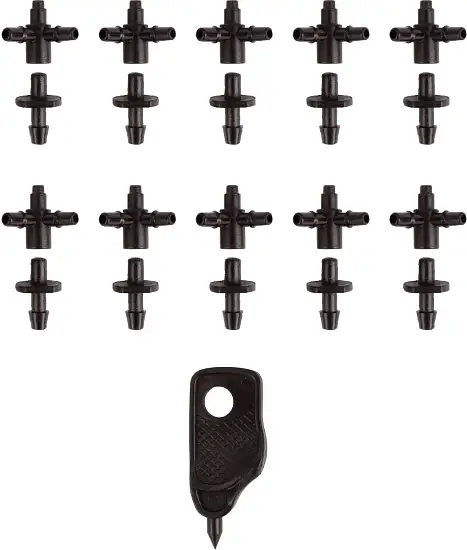 AQUAREL, Деталь №11, Адаптер и разветвитель на 2 микротрубки 3 мм (шило в комплекте), 10 шт/уп