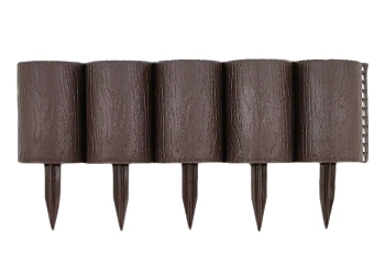 Бордюр декоративный Пеньки, коричневый, (16 модулей в комплекте), 0,15 x 1,6 м, уп