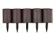 Бордюр декоративный Пеньки, коричневый, (16 модулей в комплекте), 0,15 x 1,6 м, уп