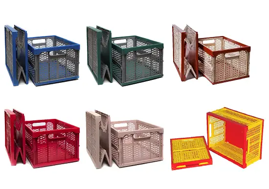 Ящик складной для урожая 38 л, ЦВЕТНОЙ, 34 x 48 x h5/23 см, шт