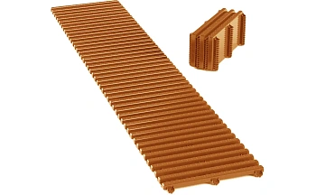 Садовая дорожка Еврогрядка, 1,5 x 0,2 м, терракот