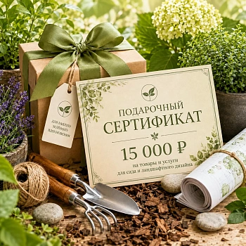 Подарочный сертификат "Мульча.рф" 15 000 руб.