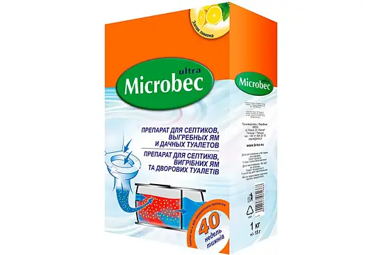 Microbec - Препарат для биоразложения содержимого септика, 1 кг