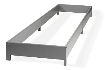 Грядка из ПВХ, серая, 0,22 * 2,0 * 0,9 м, уп