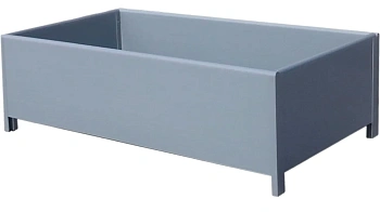 Грядка из ПВХ ВЫСОКАЯ, серая, 0,5 * 3,0 * 1,0 м, уп