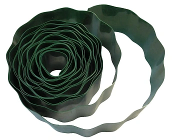 Бордюр декоративный Гофра, хаки(зеленый), 0,10 x 9 м, рул 