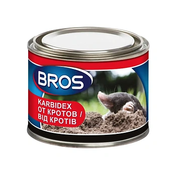 BROS - Карбидекс от кротов и землероек, банка 500 г