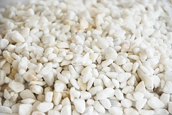 Мрамор белый Галтованный,    5-10 мм, 10 кг