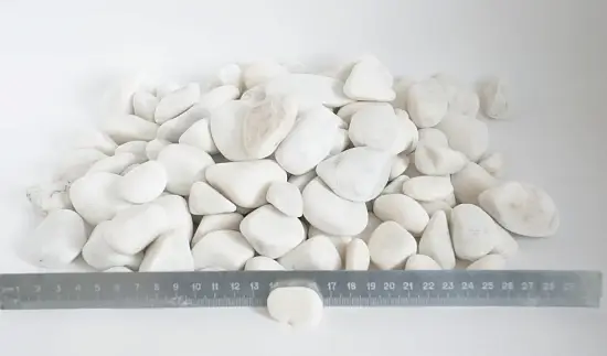 Мрамор белый Галтованный,  20-40 мм, 10 кг
