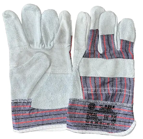Перчатки спилковые комбинированные "Ангара Стандарт", арт S202