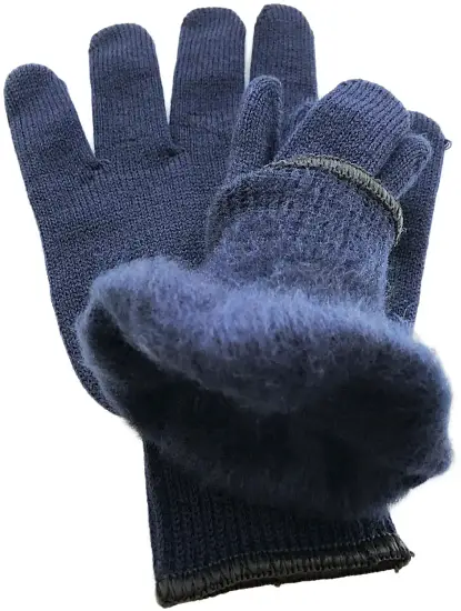 Перчатки зимние с начёсом, без ПВХ, пара