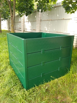 Компостер фактурный, зеленый, 1600 л, уп