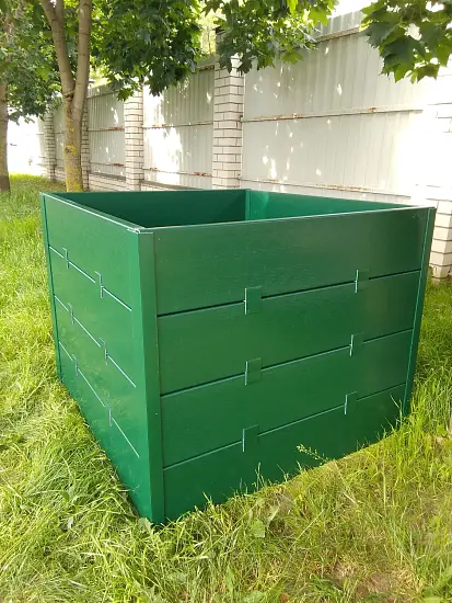 Компостер фактурный, зеленый, 1600 л, уп