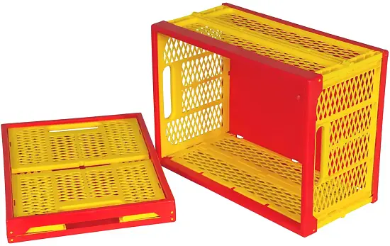 Ящик складной для урожая 38 л, ЦВЕТНОЙ, 34 x 48 x h5/23 см, шт