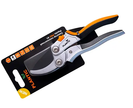 Plantic Секатор плоскостной c рычажным механизмом Pro81 25281-01, шт