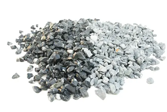 Мрамор черно-серый Галтованный,  10-20 мм, 10 кг