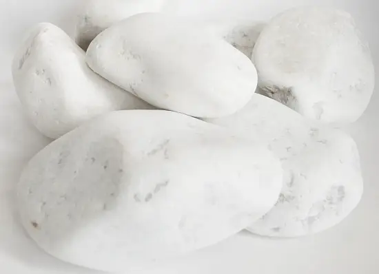 Мрамор белый Галтованный,  90-150 мм, 1000 кг, биг-бэг