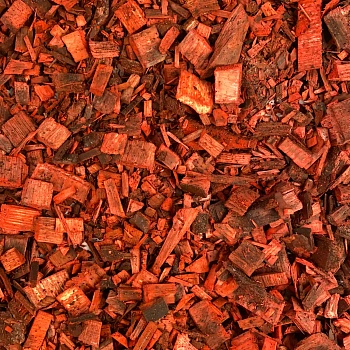 Щепа декоративная, красная, 60 л