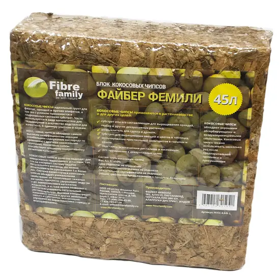 Кокосовые чипсы в блоках, 45 л (4,5 кг), шт