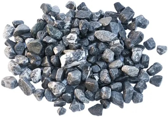 Каменная крошка Доломит ГАЛТОВАННЫЙ (черно-серый), 20-40 мм, 10 кг