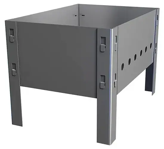 Мангал без шампуров, 350х250 мм