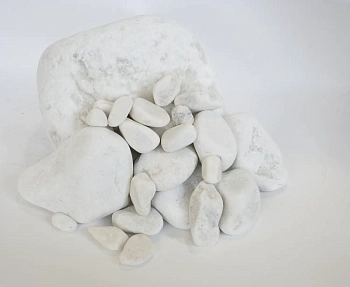 Мрамор белый Галтованный,    5-10 мм, 10 кг