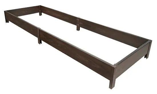 Грядка фактурная из ПВХ, венге, 2,0 х 0,7 х 0,2 м, уп