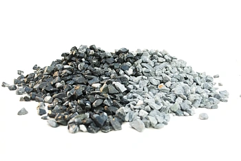 Мрамор черно-серый Галтованный,  10-20 мм, 10 кг
