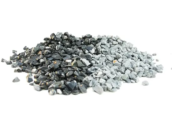 Мрамор черно-серый Галтованный,  10-20 мм, 10 кг