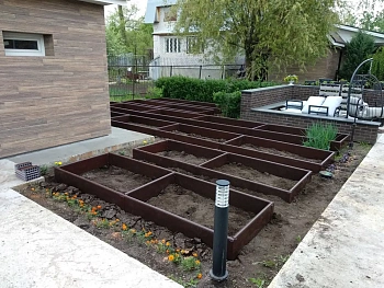 Усилитель универсальный для грядки из ПВХ (h 0,22 м, 0,9-1,0 м), коричневый, шт