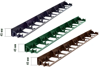 Бордюр секциями ГеоПластБорд, черный, 0,045 x 1 м, шт