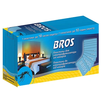 BROS - Пластины от комаров к электрофумигатору 10 шт/уп