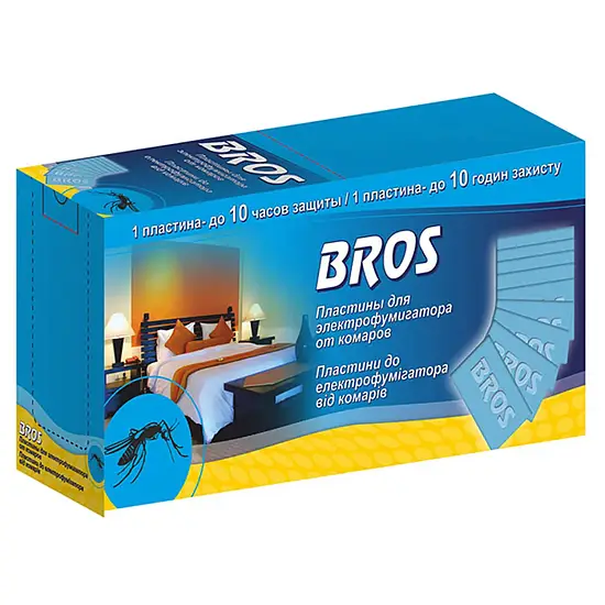 BROS - Пластины от комаров к электрофумигатору 10 шт/уп